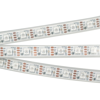 Светодиодная лента SPI-5000P-RAM-5060-60 12V Cx1 RGB-Auto (12mm, 8W/m, IP66) (Arlight, Закрытый, IP66) ARLIGHT Арт. 027615(1)
