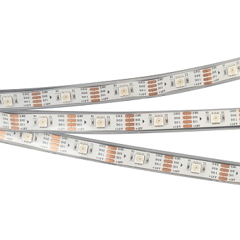 Светодиодная лента SPI-5000P-RAM-5060-30 12V Cx1 RGB-Auto (12mm, 4.8W/m, IP66, Arlight, Закрытый, IP66)