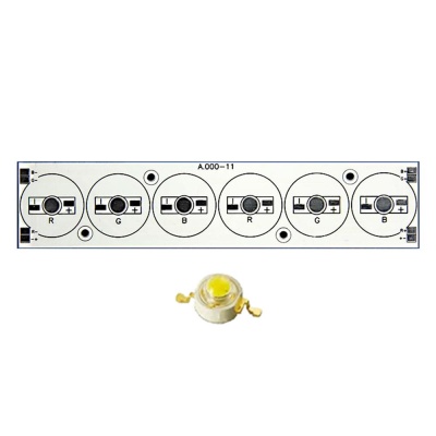 Плата 156x34-6E 2R-2G-2B Emitter (6x, 000-11, Turlens) ARLIGHT Арт. 011058