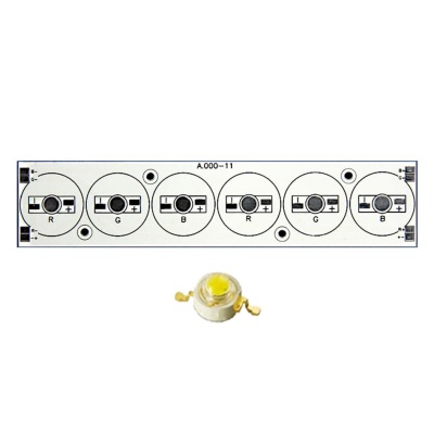Плата 156x34-6E 2R-2G-2B Emitter (6x, 000-11, Turlens) ARLIGHT Арт. 011058