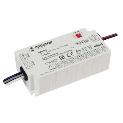 INTELLIGENT ARLIGHT Диммер DALI-201-20W-MINI-PD-SUF (230V, 350-700mА, IARL, IP20 Пластик, 5 лет) ARLIGHT Арт. 030909