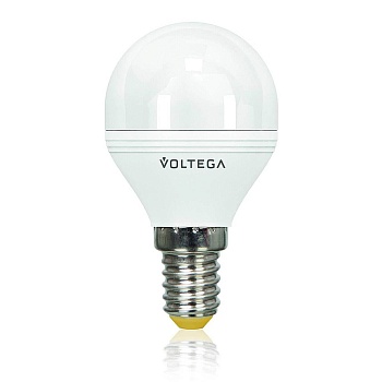 Лампа светодиодная диммируемая Voltega E14 6W 2800К матовая VG2-G2E14warm6W-D 5493