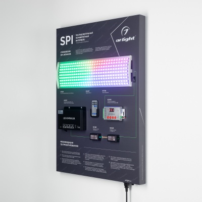 Стенд Системы Управления SPI 830x600mm (DB 3мм, пленка, лого) (Arlight, -)