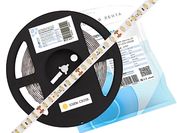 Светодиодная лента LP IP22 2835/120 LED CRI98 (LUX, 24, Теплый белый 3200 К)