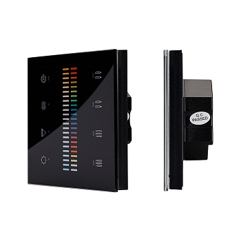Панель Sens SR-2830C-AC-RF-IN Black (220V,RGB+CCT,4зоны) (Arlight, IP20 Пластик, 3 года)