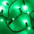 Светодиодная гирлянда ARD-STRING-CLASSIC-10000-BLACK-100LED-STD GREEN (230V, 7W) (Ardecoled, IP65)