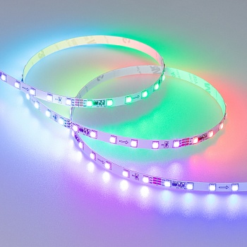 Светодиодная лента SPI-5000-3535-72 24V Cx6 RGB (7mm, 14.4W/m, IP20) (Arlight, Открытый, IP20)