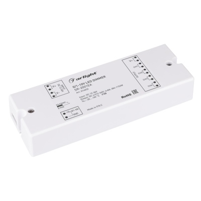 Диммер SR-2001EA (12-24V, 384-768W, 1-10V, 4CH) (Arlight, IP20 Пластик, 3 года)