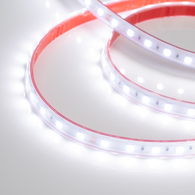 Светодиодная лента RTW 2-5000P 24V White6000 2x (5060, 300 LED, LUX) (Arlight, 14.4 Вт/м, IP66)