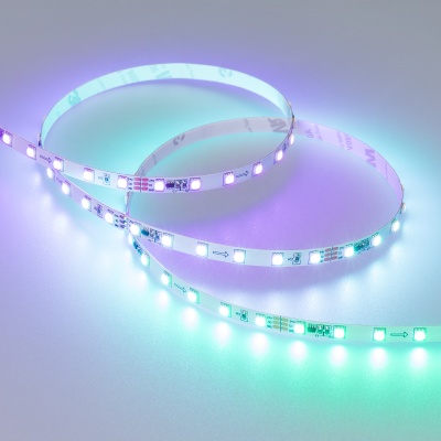 Светодиодная лента SPI-5000-3535-72 24V Cx6 RGB (7mm, 14.4W/m, IP20) (Arlight, Открытый, IP20)