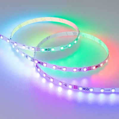 Светодиодная лента SPI-5000-3535-72 24V Cx6 RGB (7mm, 14.4W/m, IP20) (Arlight, Открытый, IP20)