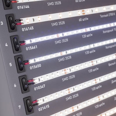 Стенд Светодиодные Ленты RT-LUX-1100x600mm (DB 3мм, пленка, лого) (Arlight, -)