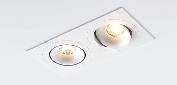 Встраиваемые светильники gira frame x2 white ledmonster
