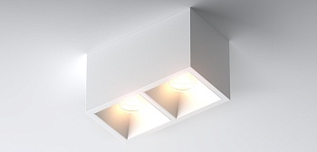 Светодиодный накладной светильник KUB X2 WHITE + WHITE COVER LEDMONSTER