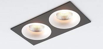 Встраиваемые светильники loft white 2x fb ledmonster