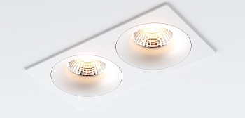 Встраиваемые светильники loft white 2x fw ledmonster