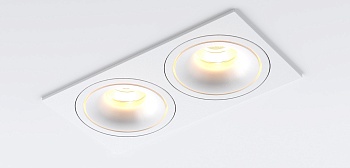 Встраиваемые светильники orbita frame 2x white ledmonster