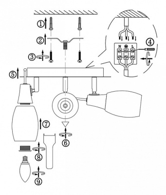 Спот Globo Gillian 54983-3