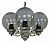Подвесной светильник Fumagalli Globe 250 G25.120.S30.BZF1R