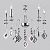Подвесная люстра Eurosvet Telao 10120/5 хром/дымчатый хрусталь Strotskis Smart