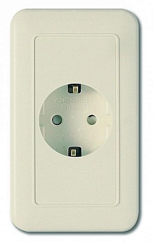 Розетка с заземлением Imex 70 Wide Ivory WSN 1121