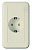 Розетка с заземлением Imex 70 Wide Ivory WSN 1121