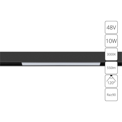 Накладной светильник Arte Lamp Linea A4672PL-1BK