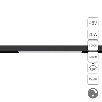 Встраиваемый светильник Arte Lamp Linea A4683PL-1BK