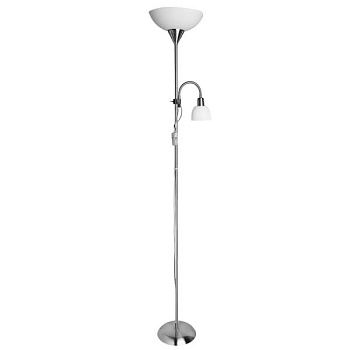 Торшер с подсветкой Arte Lamp Duetto A9569PN-2SS
