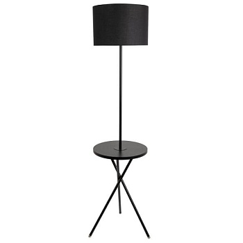 Торшер с полкой Arte Lamp Combo A2070PN-1BK