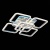 Потолочная люстра EVOLED Qutro SLE200412-05RGB Потолочная люстра EVOLED Qutro SLE200412-05RGB