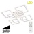 Потолочная люстра Citilux Марсель CL232180R Потолочная люстра Citilux Марсель CL232180R