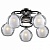 Потолочная люстра Odeon Light Vesonto 2774/5C
