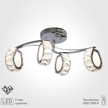 Потолочная люстра Eurosvet Turin 90028/4 хром 20W
