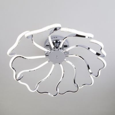 Потолочная люстра Eurosvet Begonia 90095/10 хром 100W