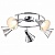 Спот Arte Lamp Cono A5218PL-5CC