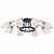Потолочная люстра Arte Lamp Fiorentino A7144PL-8BK