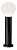 Наземный низкий светильник Ideal Lux Clio CLIO PT1 H40 NERO
