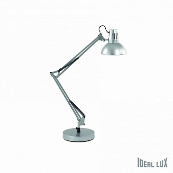 Настольная лампа офисная Ideal Lux Wally WALLY TL1 ARGENTO