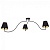 Потолочная люстра Nowodvorski Swivel Black 6558