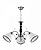 Подвесная люстра Imex MD.0960 MD.0960-3-P CH+BK