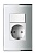 Розетка с заземлением Imex Parthenon Silver WRC 2337