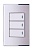 Выключатель двухклавишный с подстветкой Imex Parthenon Silver WRC 2426