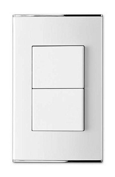 Выключатель двухклавишный Imex Parthenon White WRC 4422