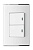 Выключатель двухклавишный с подстветкой Imex Parthenon White WRC 4425