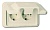 Розетка двойная с заземлением Imex 70 Wide Ivory WRP 2210