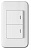Выключатель двухклавишный Imex 70 Wide WH WSN 0322 WH