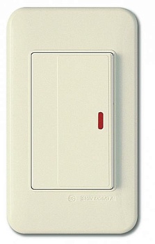 Выключатель одноклавишный Imex 70 Wide Ivory WSN 0324