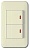 Выключатель двухклавишный Imex 70 Wide Ivory WSN 0325