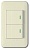 Выключатель двухклавишный с подстветкой Imex 70 Wide Ivory WSN 0422